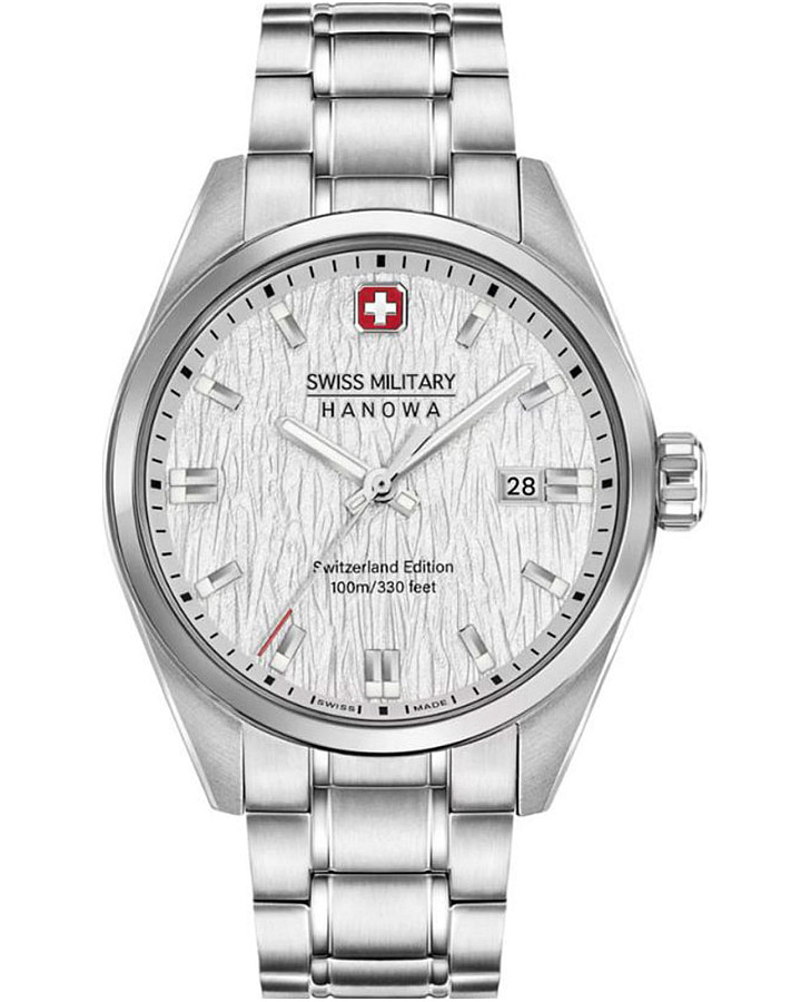 Часы Swiss Military Hanowa Helvetica SMWGH0004601 — мужские, серебристый