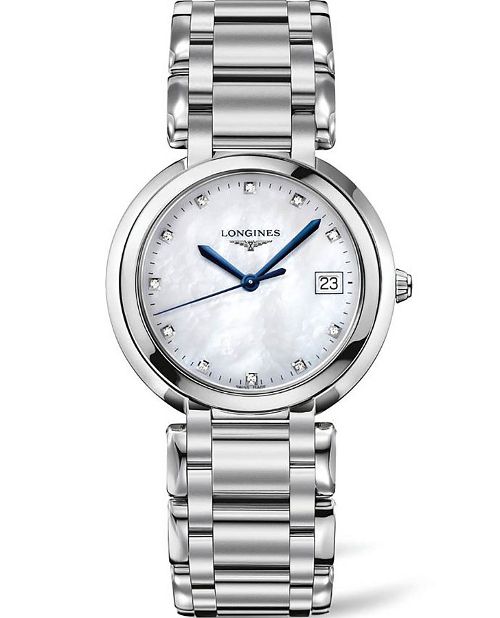 Часы Longines PrimaLuna L8.114.4.87.6 — женские, перламутровый