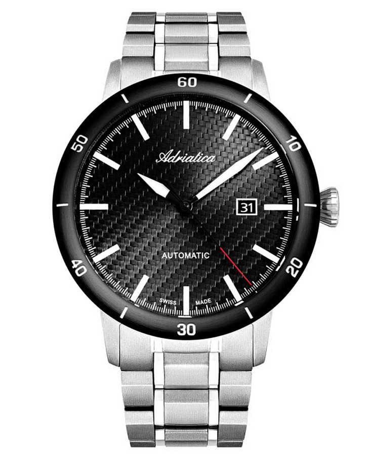 Часы Adriatica A8383.4114A — мужские, черный