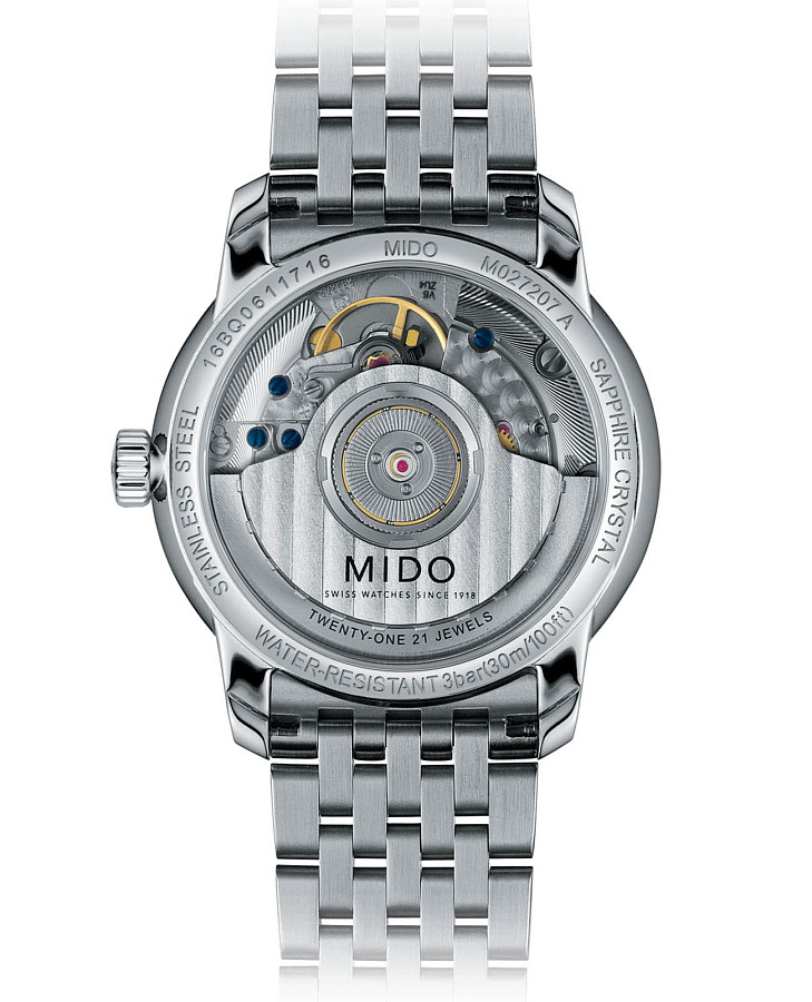 Часы Mido Baroncelli Heritage Lady M027.207.11.010.00 — механические, металл сталь