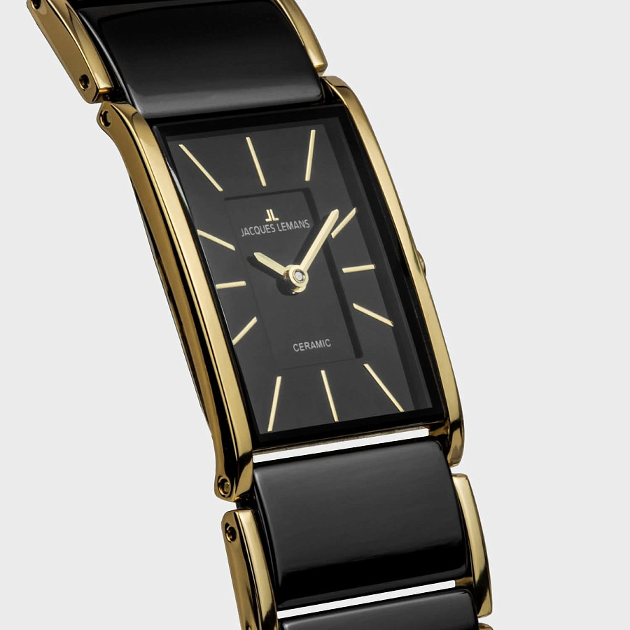 Часы Jacques Lemans Dublin 1-2214C — сталь + pvd + керамика, женские