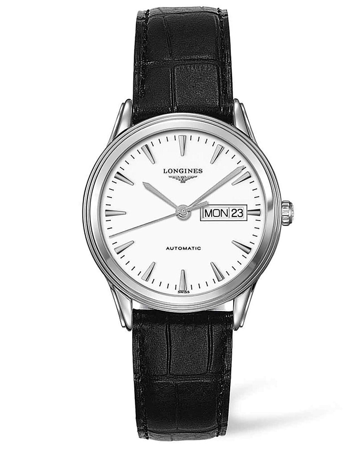 Часы Longines Flagship L4.899.4.12.2 — мужские, белый
