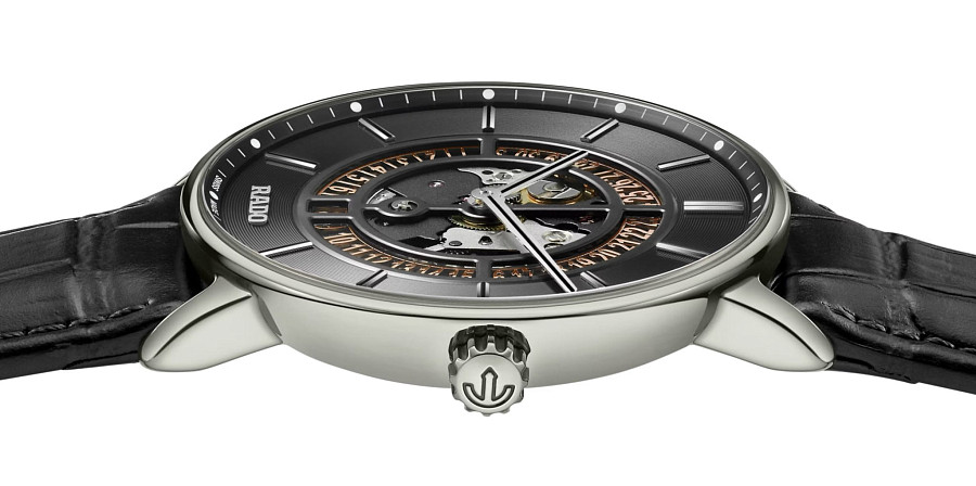 Часы Rado Diamaster Thinline Automatic R14067176 — кожаный, мужские