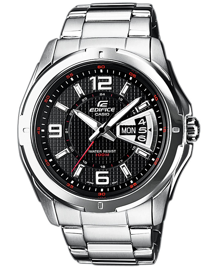 Часы Casio Edifice EF-129D-1A — мужские, черный