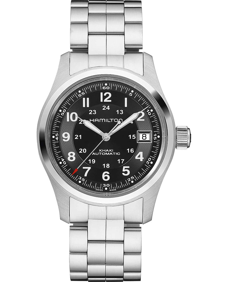 Часы Hamilton Khaki Field Auto H70455133 — мужские, черный