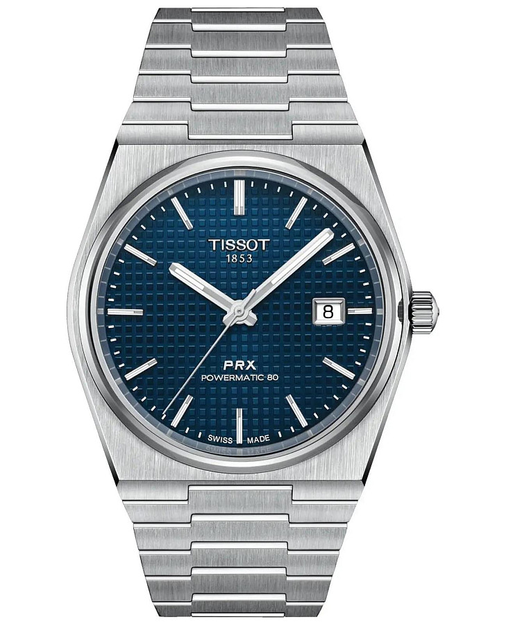 Часы Tissot PRX Ocean Blue Powermatic 80 T137.407.11.041.00 — мужские, синий