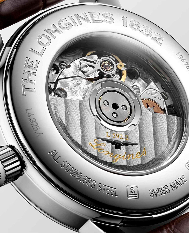 Часы Longines 1832 L4.325.4.92.2 — женские, кожаный