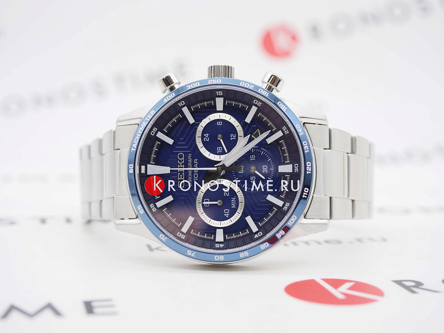 Часы Seiko Discover More SSB445P1 — кварцевые, металл сталь