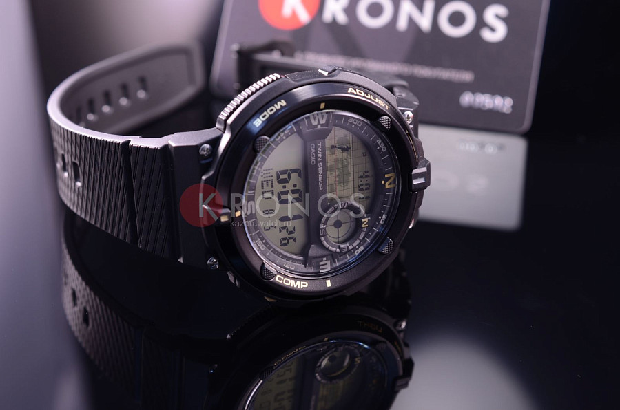 Часы Casio Collection SGW-600H-9A — электронные, алюминий металл