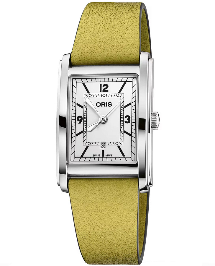 Часы Oris Rectangular 01 561 7783 4061-07 5 19 15 — мужские, белый