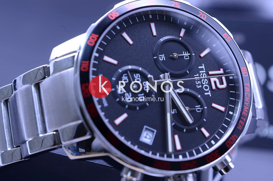 Часы Tissot T-Sport Quickster T095.417.11.057.00 — нержавеющая сталь, мужские