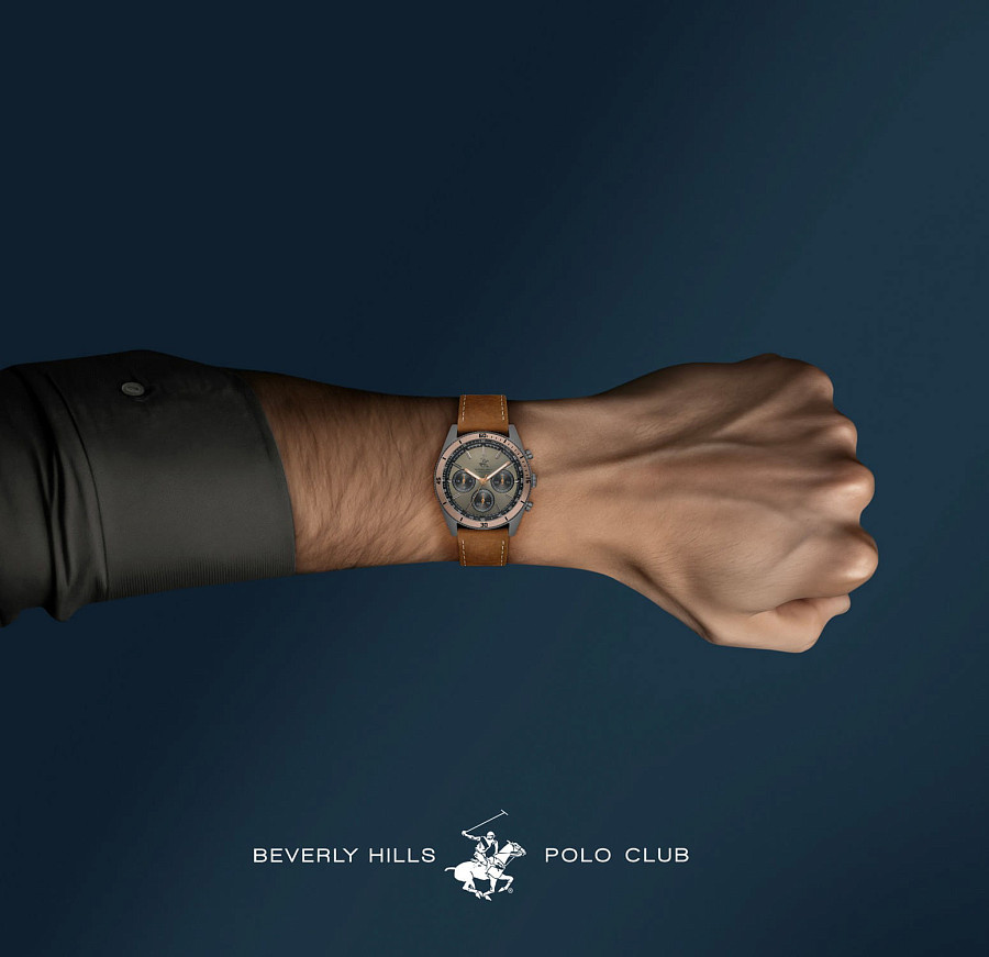 Часы Beverly Hills Polo Club BP3619X.075 — кожаный, мужские