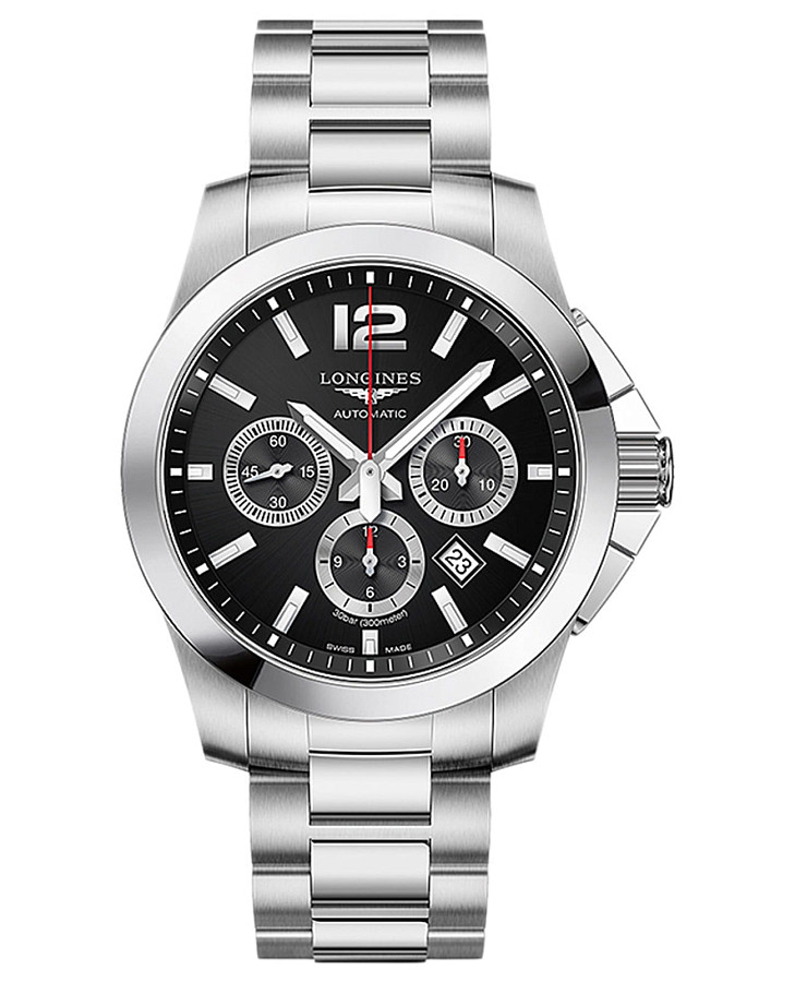 Часы Longines Conquest Collection L3.801.4.56.6 — мужские, черный