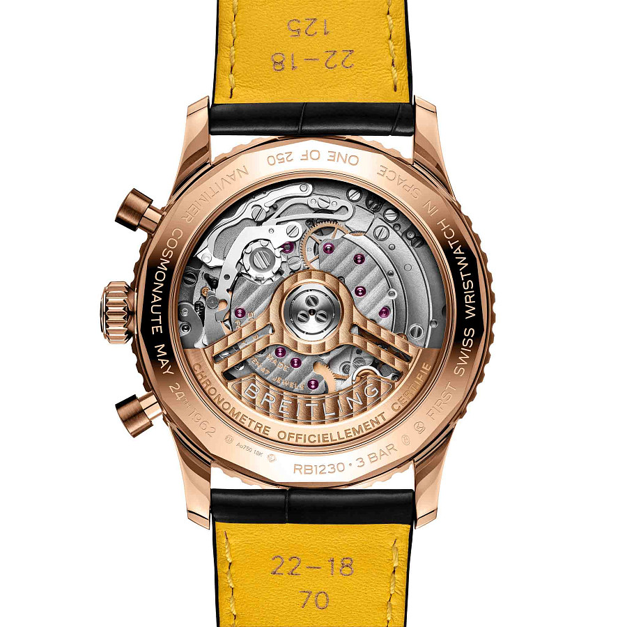 Часы Breitling Navitimer B12 Chronograph 41 Cosmonaute RB12302A1L1P1 — кожаный, мужские