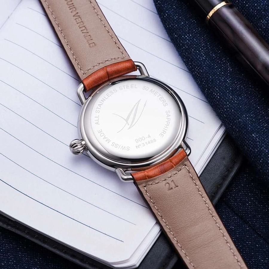 Часы Aerowatch 1942 41900 AA04 — металл сталь, кожаный