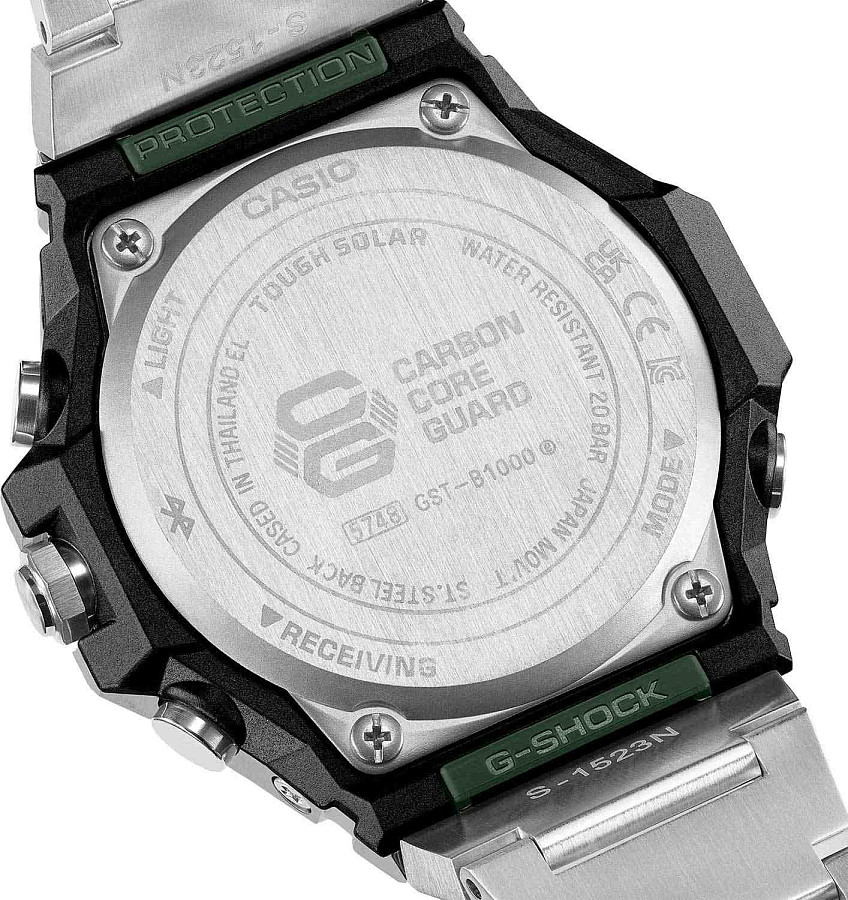 Часы Casio G-Shock G-Steel GST-B1000D-3A — мужские, нержавеющая сталь