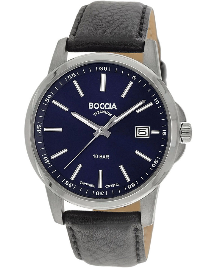 Часы Boccia Titanium 3633-01 — мужские, синий