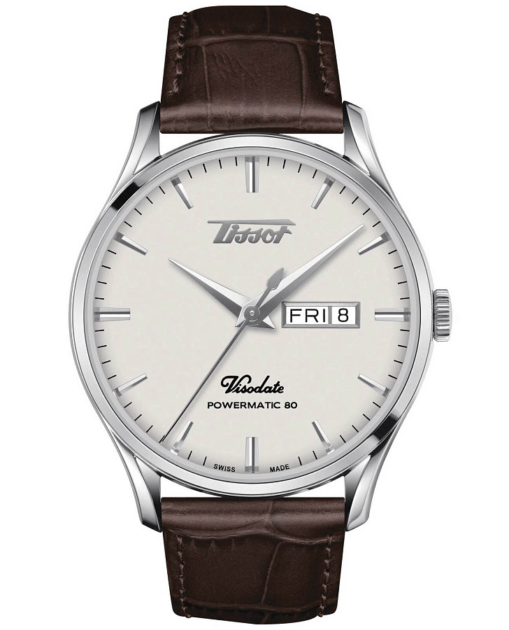 Часы Tissot Heritage Visodate Powermatic 80 T118.430.16.271.00 — мужские, белый