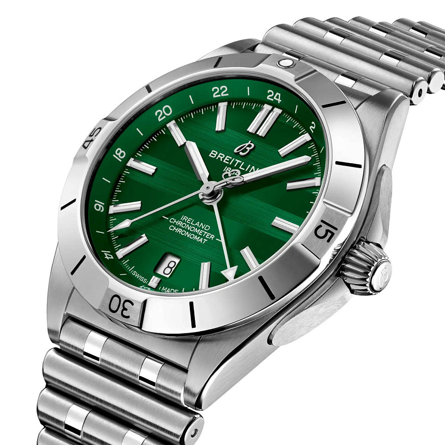 Часы Breitling Chronomat Automatic GMT 40 A323987B1L1A1 — механические, металл сталь