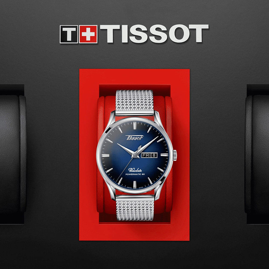 Часы Tissot Heritage Visodate Powermatic 80 T118.430.11.041.00 — Швейцария, механические