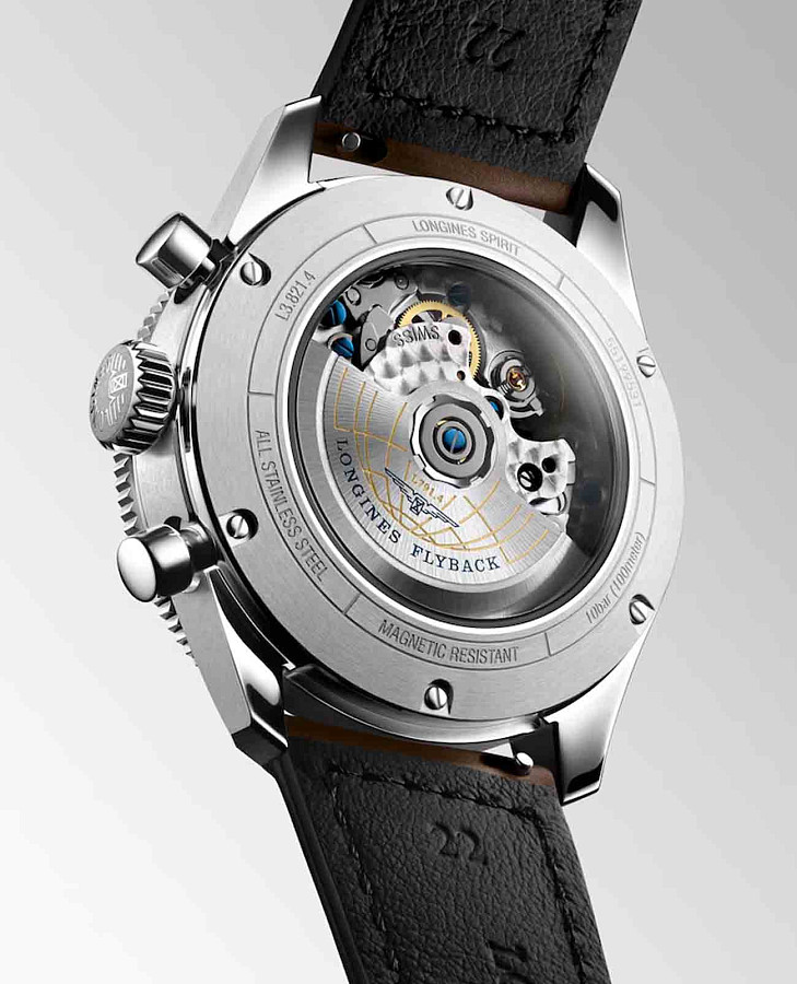 Часы Longines Spirit L3.821.4.53.2 — механические, сталь металл