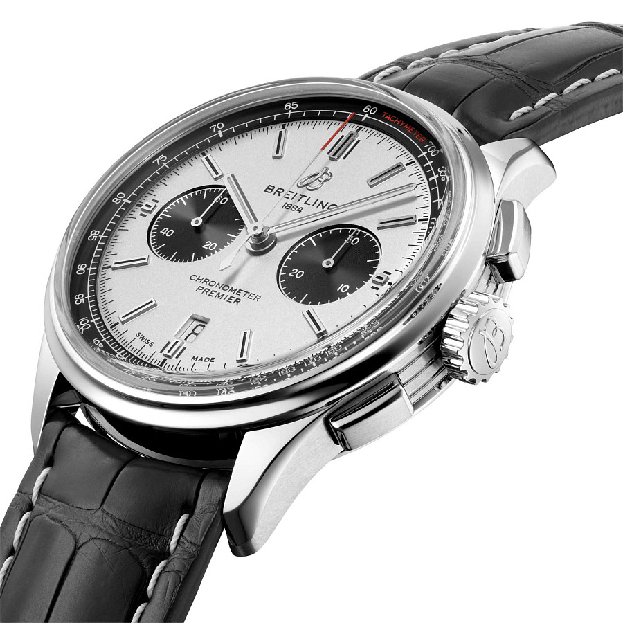 Часы Breitling Premier B01 Chronograph 42 AB0118221G1P2 — сталь металл, Швейцария