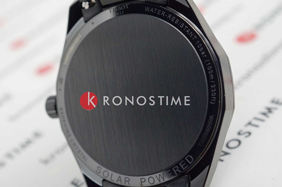 Часы Tissot PRC 100 Solar Quartz 39mm T151.422.33.051.00 — мужские, нержавеющая сталь с pvd-покрытием