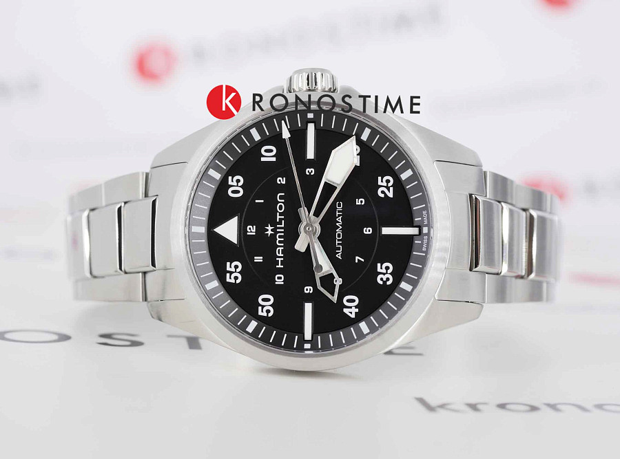 Часы Hamilton Khaki Aviation Pilot Auto H76215130 — механические, сталь металл