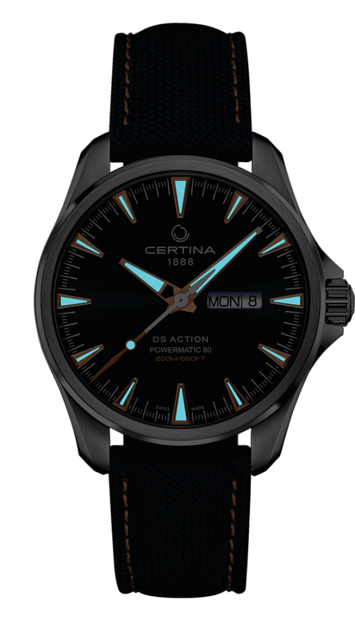 Часы Certina DS Action Day-Date C032.430.18.041.01 — тканевый, мужские