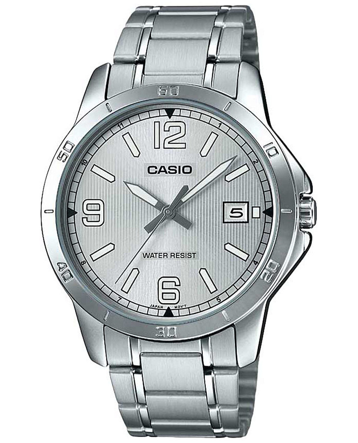 Часы Casio Collection MTP-V004D-7B2UDF (MTP-V004D-7B2) — мужские, серебристый