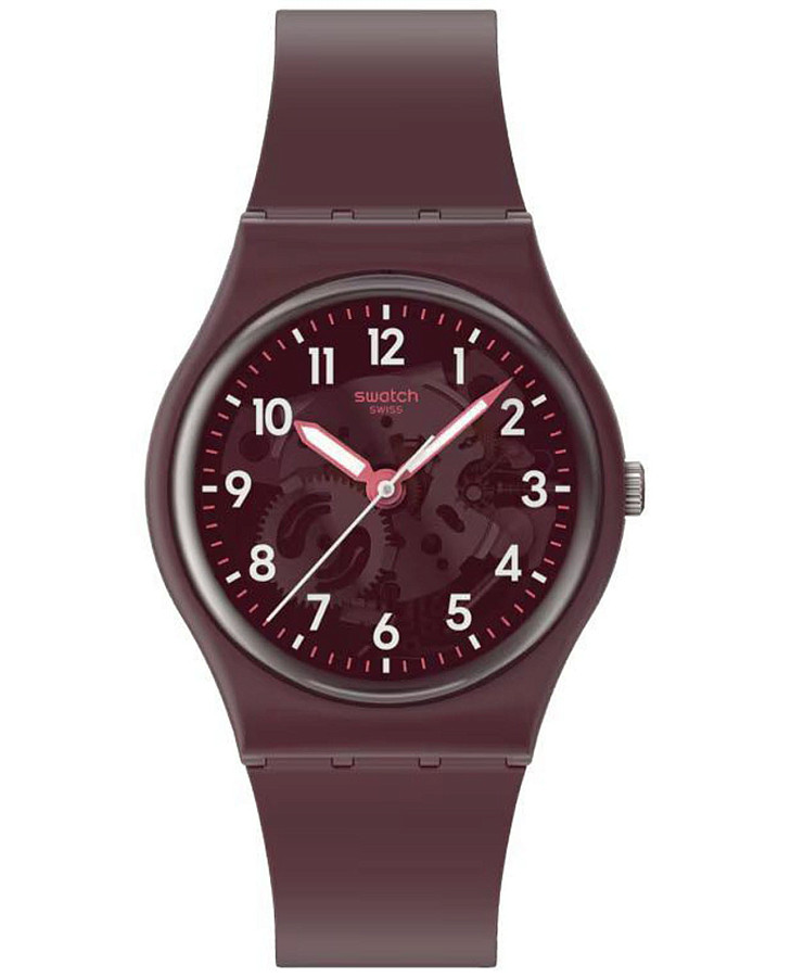 Часы Swatch Gent Biosourced Lacquered SO28R115 — женские, коричневый