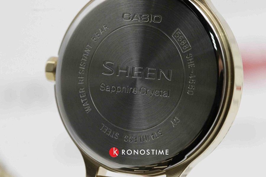 Часы Casio Sheen SHE-4550G-9A — золотистый, металл сталь