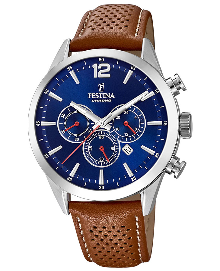 Часы Festina Timeless Chrono F20542/3 — мужские, синий