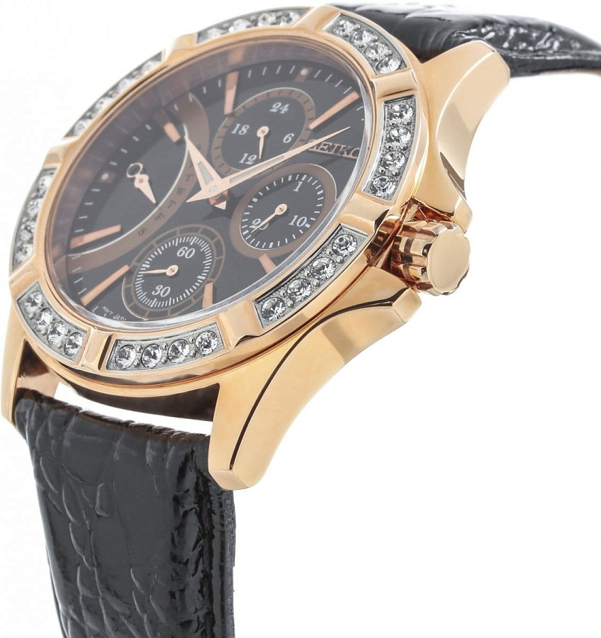 Часы Seiko SRLZ90P1 — кварцевые, металл сталь
