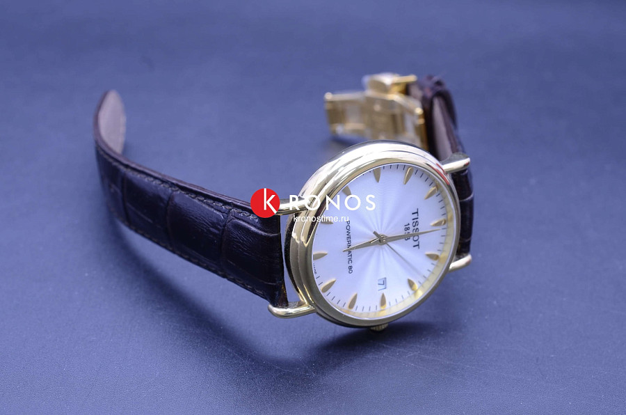 Часы Tissot Carson Powermatic 80 18K Gold T907.407.16.031.00 — механические, Швейцария, мужские