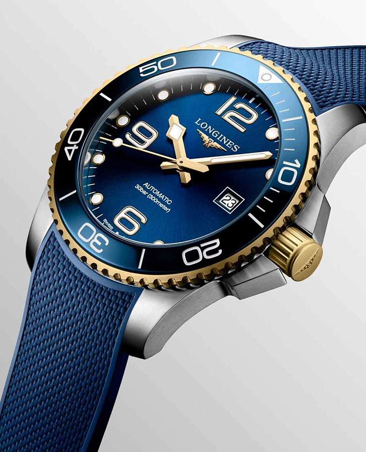 Часы Longines HydroConquest L3.782.3.96.9 — мужские, каучук