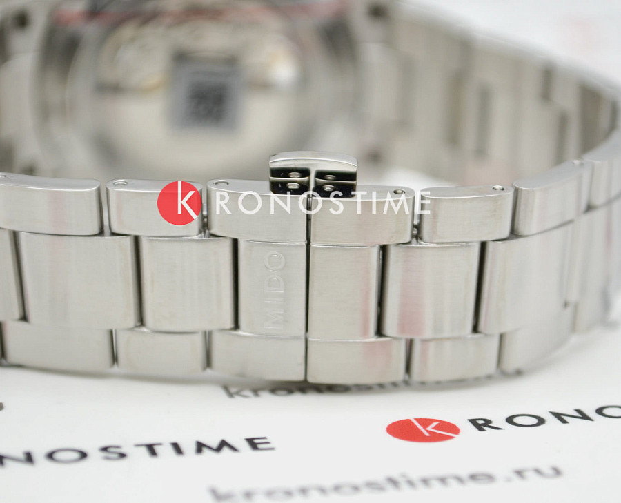 Часы Mido Multifort Skeleton Vertigo M038.436.11.061.00 — мужские, серебристый