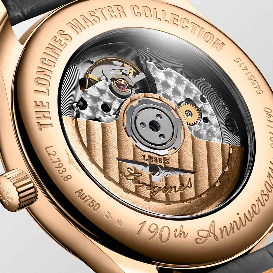 Часы Longines Master Collection. 190th Anniversary L2.793.8.73.2 — механические, металл сталь