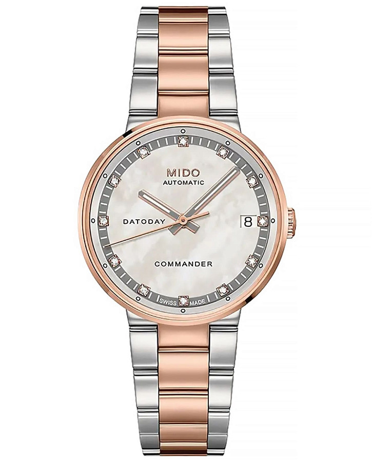 Часы Mido Commander M014.207.22.116.80 — женские, серебристый