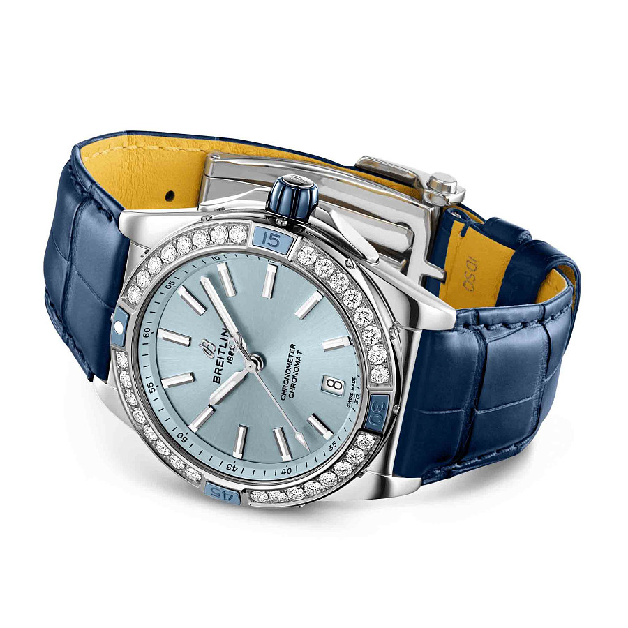Часы Breitling Super Chronomat Automatic 38 A17356531C1P1 — кожаный, женские