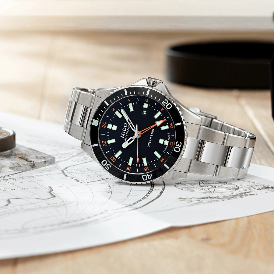 Часы Mido Ocean Star GMT M026.629.11.051.01 — Швейцария, механические