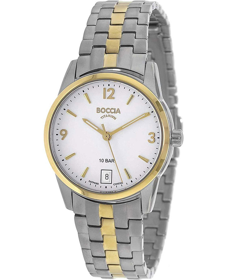 Часы Boccia Titanium 3272-04 — мужские, белый