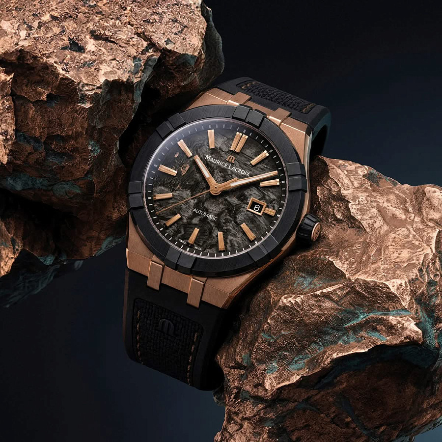 Часы Maurice Lacroix Aikon-Ic Frozen Carbon AC6008-BRL20-730-2 — бронза, Швейцария