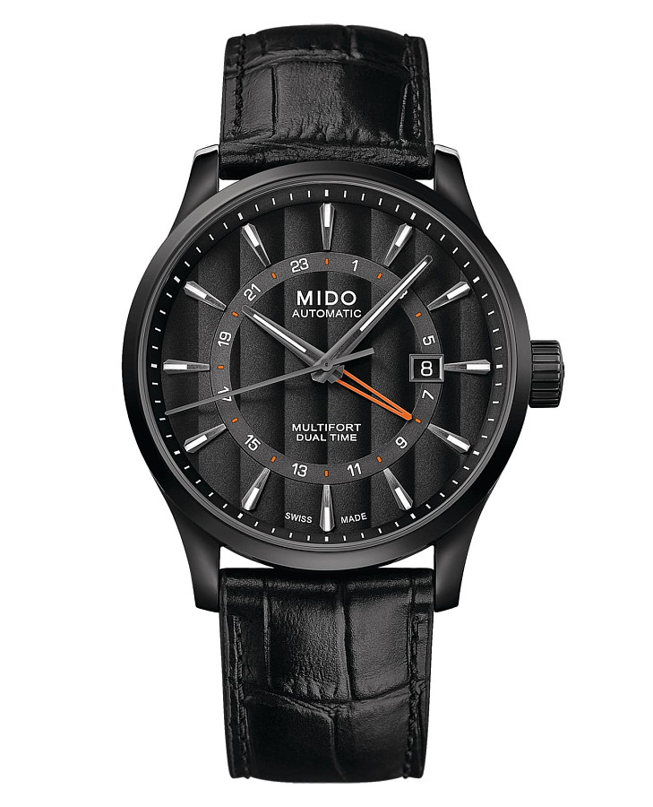 Часы Mido Multifort Dual Time M038.429.36.051.00 — мужские, черный