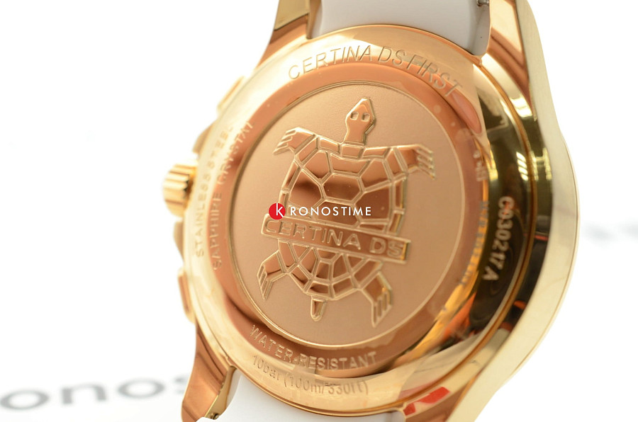 Часы Certina C030.217.37.037.00 — белый, сталь металл