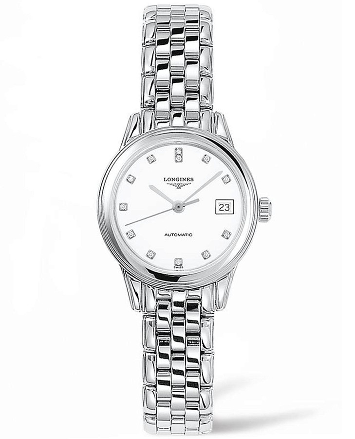 Часы Longines Flagship L4.274.4.27.6 — женские, белый