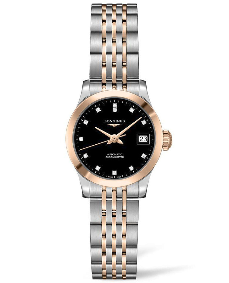 Часы Longines Record Collection L2.320.5.57.7 — женские, черный