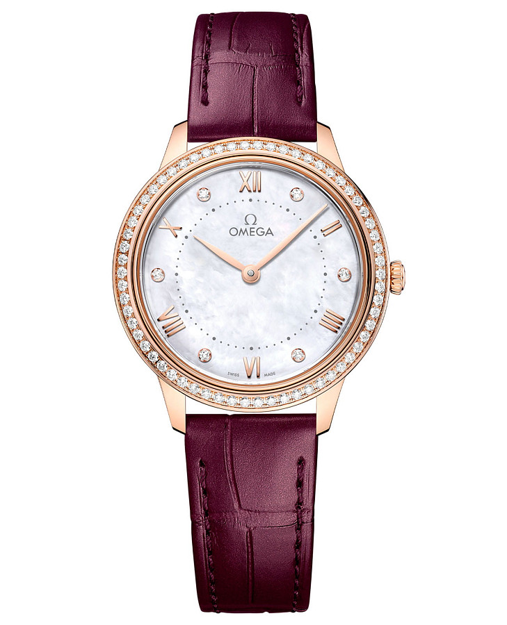Часы Omega De Ville Prestige 434.58.30.60.55.001 — женские, перламутровый