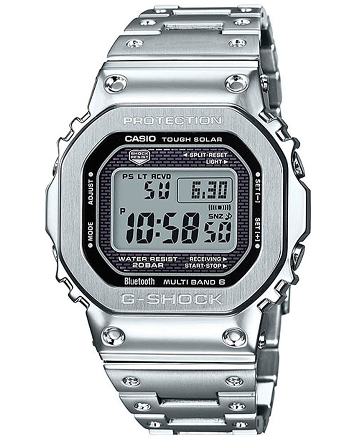 Часы Casio G-Shock GMW-B5000D-1ER — мужские, серый