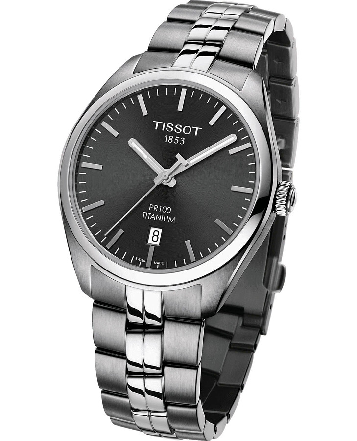 Часы Tissot PR 100 Titanium Quartz T101.410.44.061.00 — титан металл, Швейцария